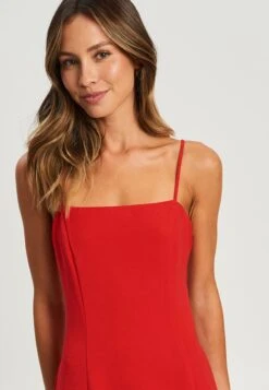 Tussah Amal Midi- Jurk - Red -Tussah 70d90786a0f84ce38e1c8e72aba6b795