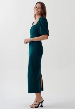 Tussah Natara Midi- Jurk - Emerald -Tussah 73ae32faf67443ba8ccf52d3a3df4585