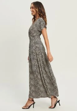 Tussah Tilda - Maxi-Jurk - Black White Zebra -Tussah 771ff9a1d71541b0a7c99c06b7dfbf67