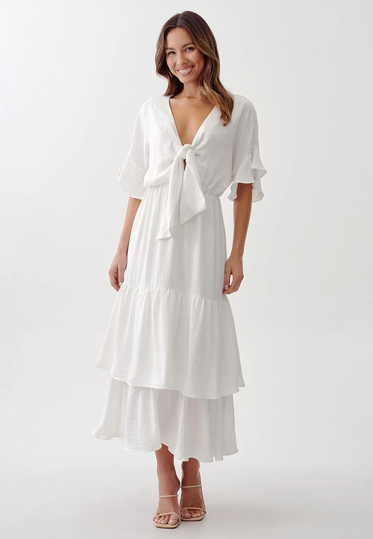 Tussah Lucinda- Maxi-Jurk - White 2 Tussah Lucinda- Maxi-Jurk - White - Afbeelding 2