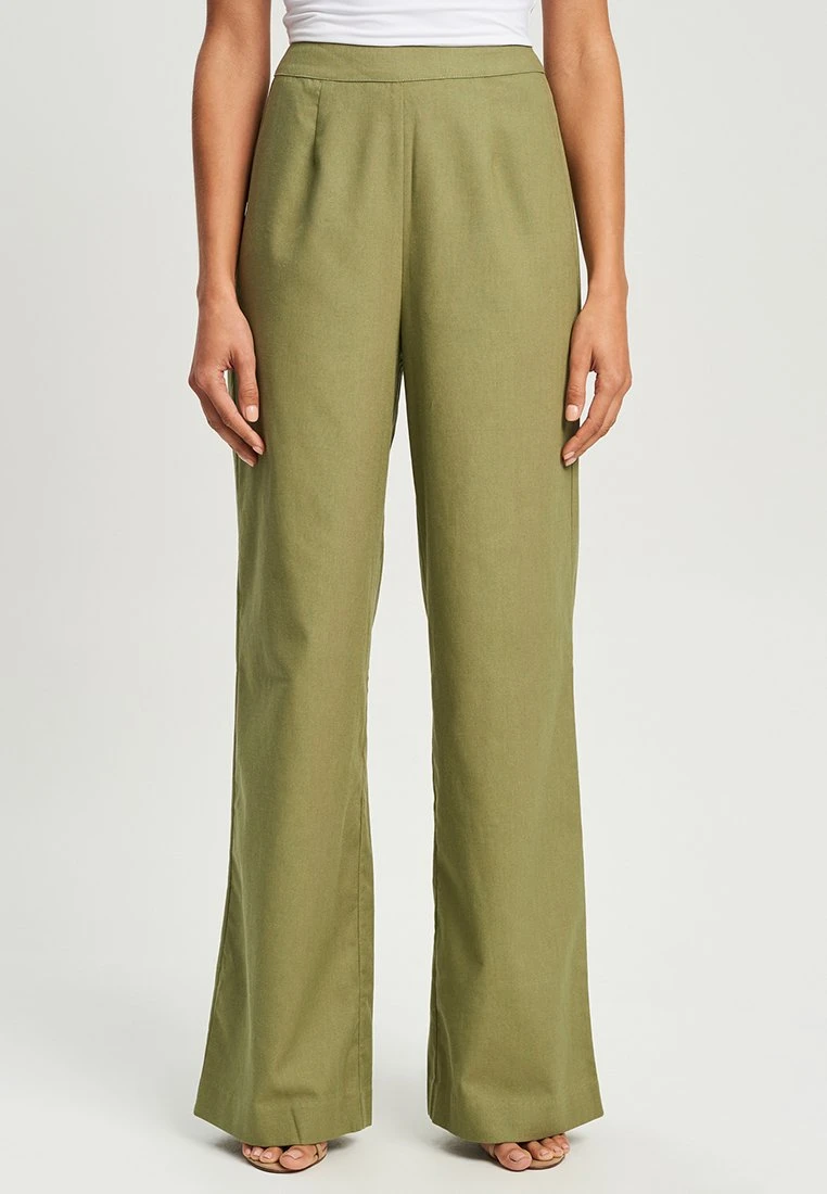 Tussah Milly - Broek - Khaki 1 Tussah Milly - Broek - Khaki