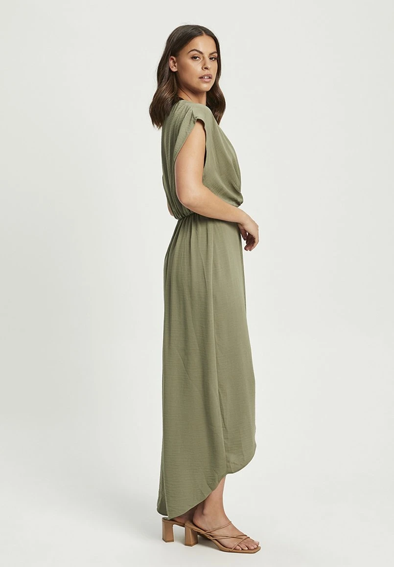 Tussah Rea - Maxi-Jurk - Khaki 5 Tussah Rea - Maxi-Jurk - Khaki - Afbeelding 5