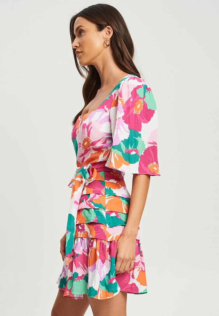 Tussah Lee - Jurk - Large Flora 5 Tussah Lee - Jurk - Large Flora - Afbeelding 5