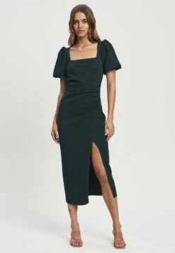 Tussah Effie Midi - Etui-Jurk - Emerald