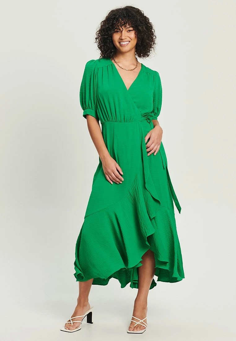 Tussah Elena Wrap- Maxi-Jurk - Green 2 Tussah Elena Wrap- Maxi-Jurk - Green - Afbeelding 2