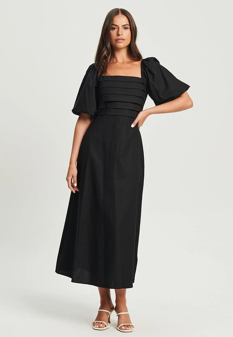 Tussah Rosanna- Jurk - Black 2 Tussah Rosanna- Jurk - Black - Afbeelding 2