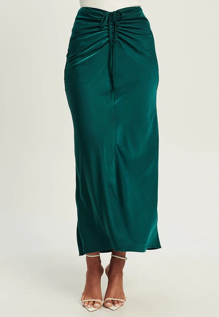 Tussah Leila - Maxirok - Emerald 1 Tussah Leila - Maxirok - Emerald