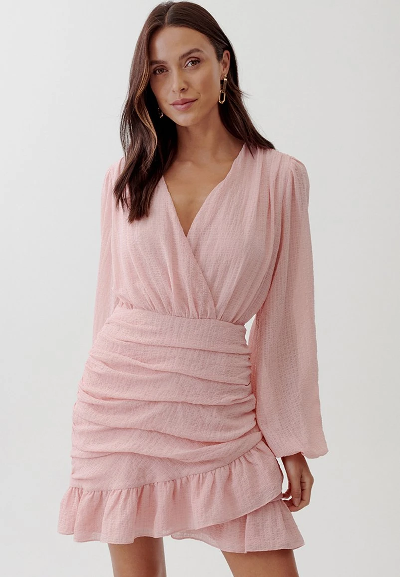 Tussah Trisha Mini- Jurk - Pink 1 Tussah Trisha Mini- Jurk - Pink