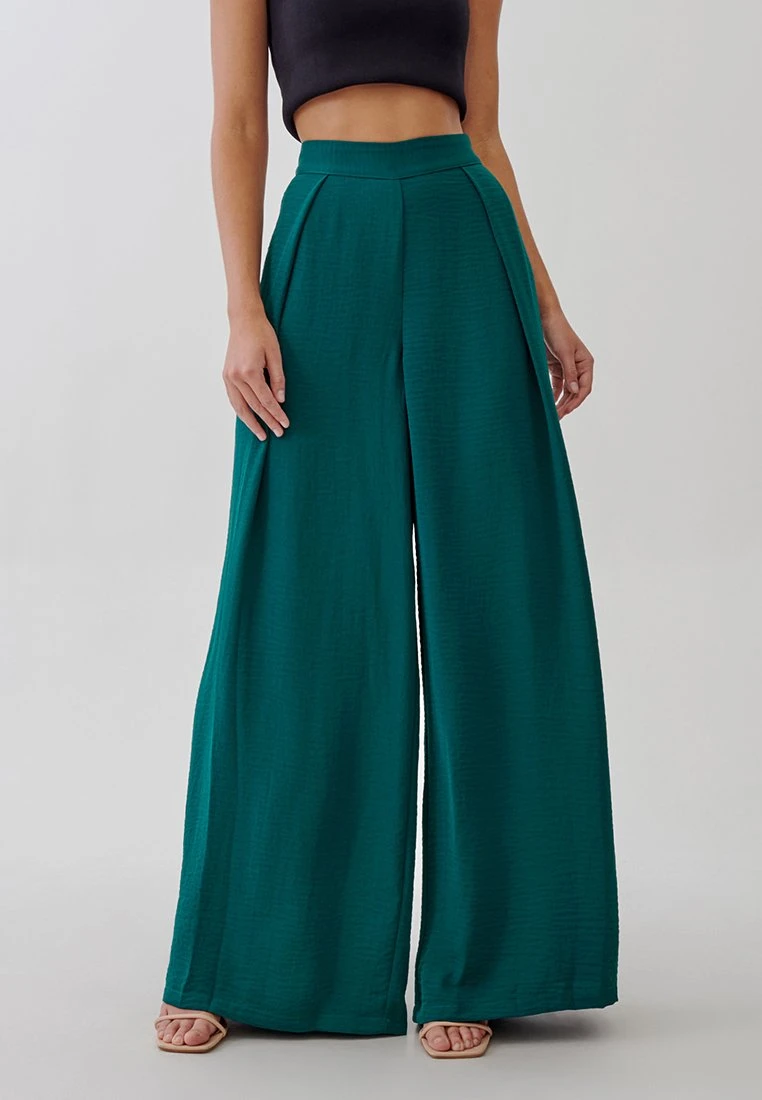 Tussah Emily- Broek - Emerald 1 Tussah Emily- Broek - Emerald