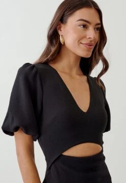 Tussah Jayna Midi- Etui-Jurk - Black -Tussah 8f655fce32ae4385a56131bd887754dc