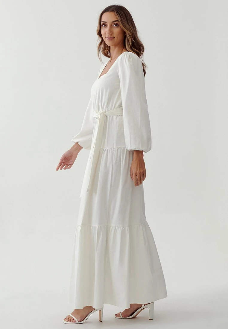 Tussah Amaia - Maxi-Jurk - White 4 Tussah Amaia - Maxi-Jurk - White - Afbeelding 4