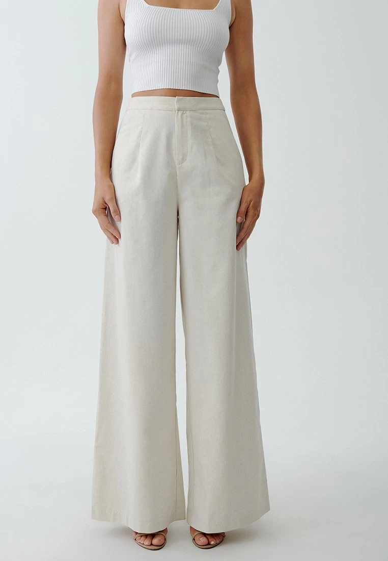 Tussah Julie- Broek - Natural 1 Tussah Julie- Broek - Natural