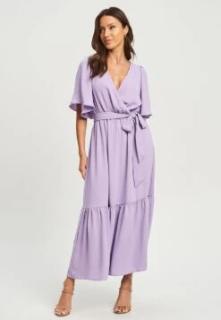 Tussah Zuri- Maxi-Jurk - Lilac