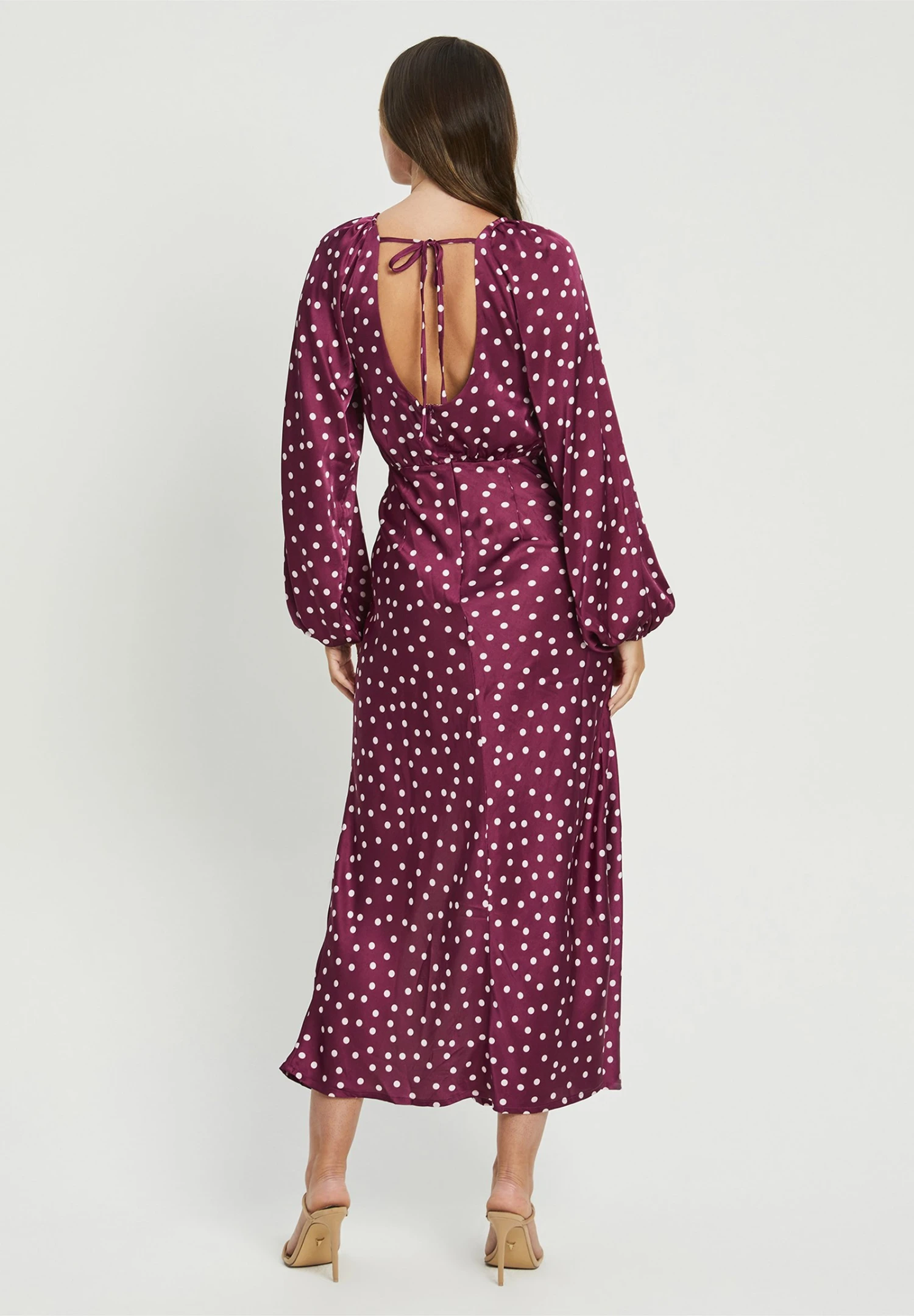 Tussah Keiva- Jurk - Plum Spot 3 Tussah Keiva- Jurk - Plum Spot - Afbeelding 3