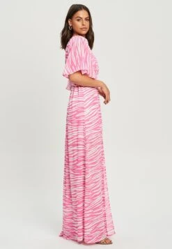 Tussah Claudia - Maxi-Jurk - Pink Zebra -Tussah 98f17686594144889cd849b8889ccae2