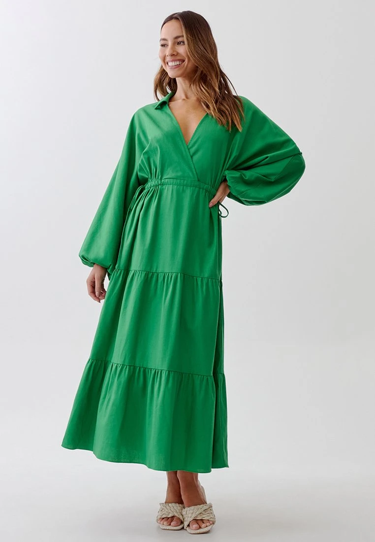 Tussah Ninah - Maxi-Jurk - Green 2 Tussah Ninah - Maxi-Jurk - Green - Afbeelding 2