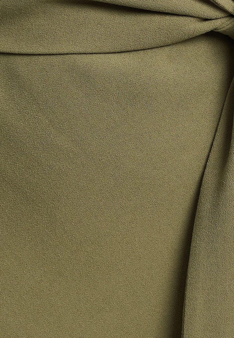 Tussah Dina Midi - Jurk - Khaki 6 Tussah Dina Midi - Jurk - Khaki - Afbeelding 6