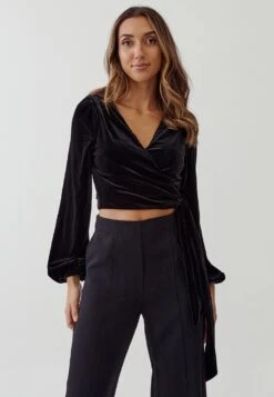 Tussah Adena- Blouse - Black