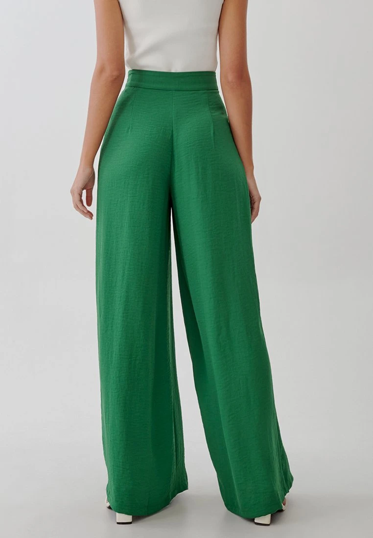 Tussah Emily- Broek - Green 3 Tussah Emily- Broek - Green - Afbeelding 3