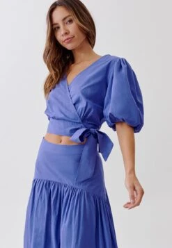 Tussah Allison Midi- Plooirok - Cobalt Blue -Tussah a1052333905d49c597779c73dbdac122