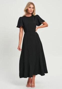 Tussah Adley Midi - Jurk - Black