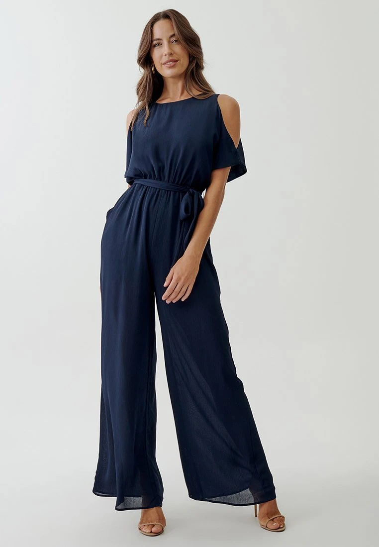 Tussah Luella- Jumpsuit - Navy Blue 2 Tussah Luella- Jumpsuit - Navy Blue - Afbeelding 2