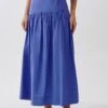 Tussah Allison Midi- Plooirok - Cobalt Blue