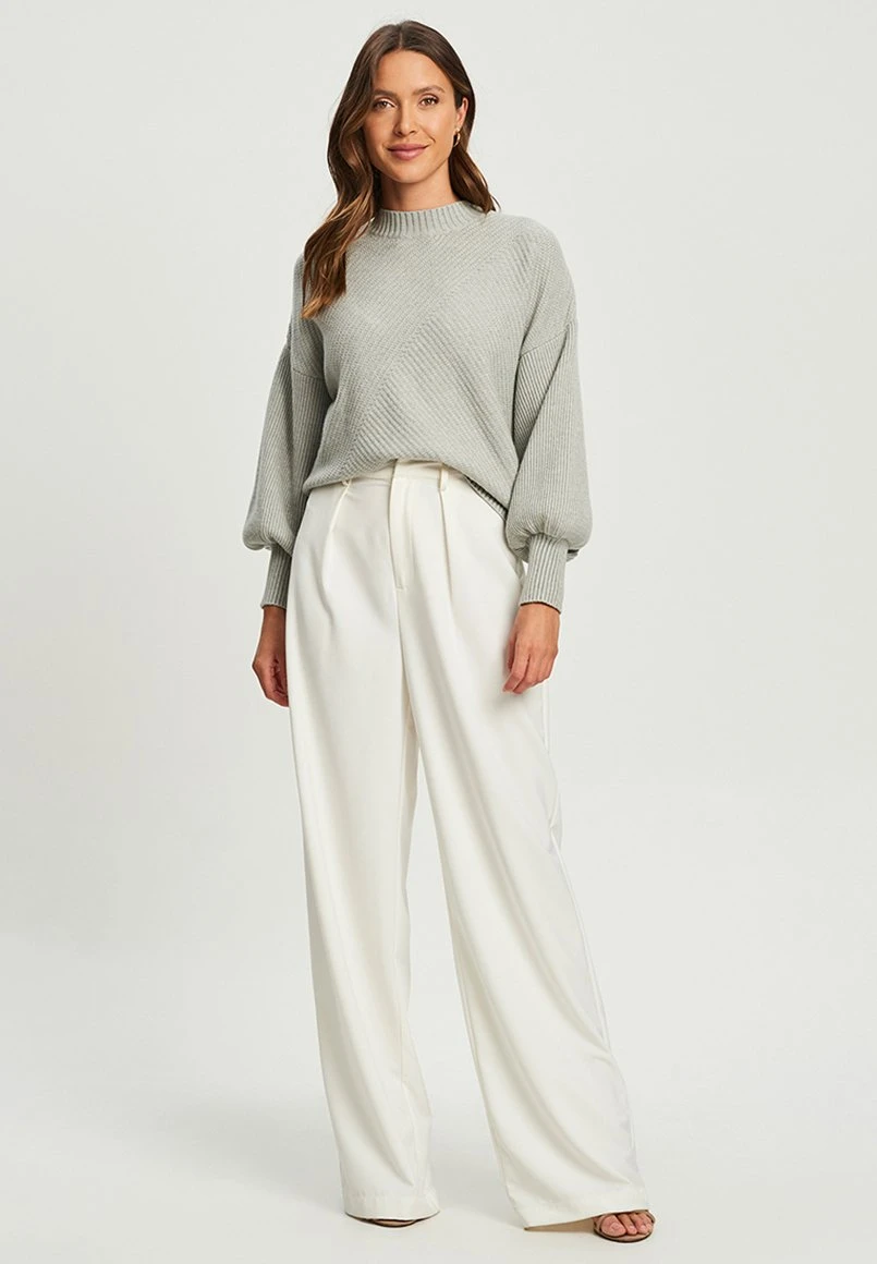 Tussah Zariah - Trui - Light Grey 2 Tussah Zariah - Trui - Light Grey - Afbeelding 2