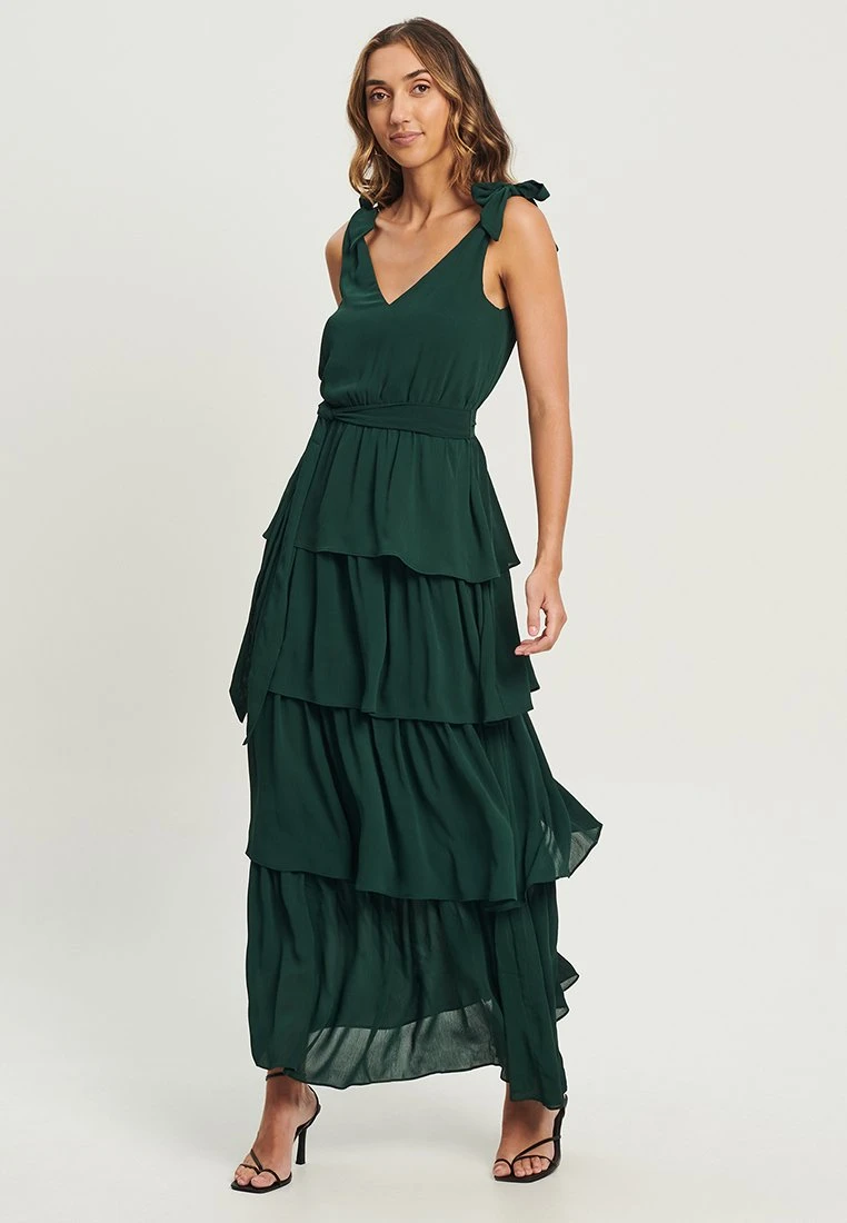 Tussah Angela - Maxi-Jurk - Emerald 1 Tussah Angela - Maxi-Jurk - Emerald