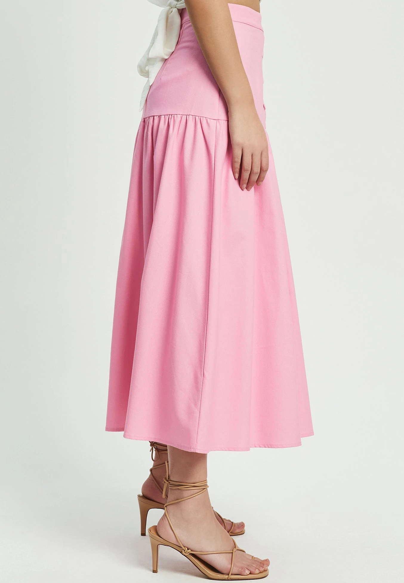 Tussah Montie - A-Lijn Rok - Pink 5 Tussah Montie - A-Lijn Rok - Pink - Afbeelding 5