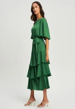 Tussah Quinn Midi- Jurk - Green -Tussah b6b8646634e242a1ba579df0c9dfa70b