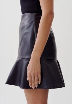 Tussah Andrea - A-Lijn Rok - Black Pu -Tussah b743721cf7a348739c948c8b473e0343