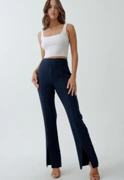 Tussah Fae Split- Broek - Navy Blue -Tussah b7a50a7acba14b1098a5c952ad8dd054