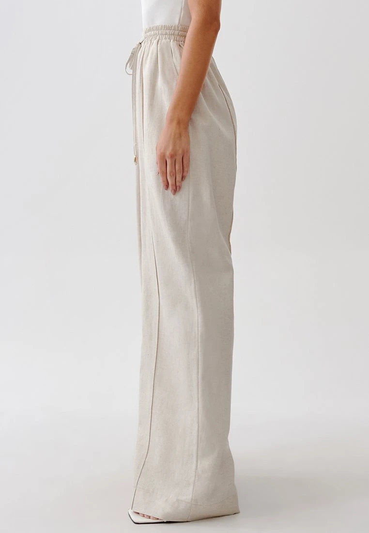 Tussah Andrea - Broek - Natural 4 Tussah Andrea - Broek - Natural - Afbeelding 4