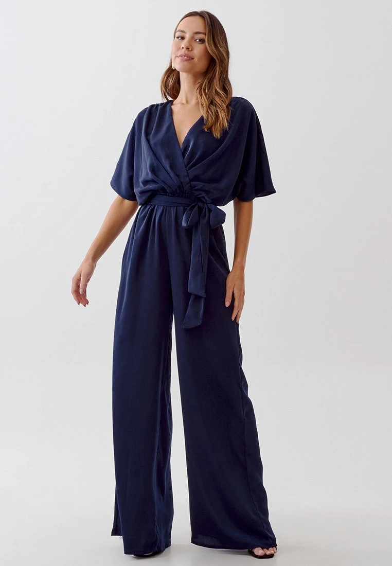 Tussah Seline - Jumpsuit - Navy Blue 1 Tussah Seline - Jumpsuit - Navy Blue