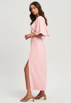 Tussah Abigail Midi - Jurk - Pale Pink -Tussah b970cffb19df4268ac4fbf0b93baddac