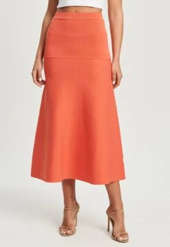 Tussah Emilie- A-Lijn Rok - Coral