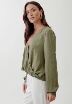Tussah Madelyn- Blouse - Khaki -Tussah c009a759e8e44b35a5ab37068c0481be