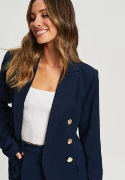 Tussah Amber - Halflange Jas - Navy Blue -Tussah c0935b58341e446a898b6313ae4ea74c