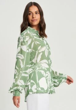 Tussah Selena - Overhemdblouse - Tropicana Khaki -Tussah c2d0cd0cf2a444b592cdadf2461837e4