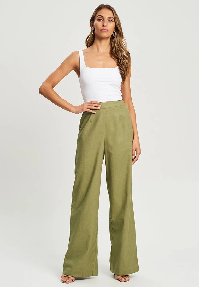 Tussah Milly - Broek - Khaki 2 Tussah Milly - Broek - Khaki - Afbeelding 2