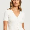 Tussah Esmae - Vest - White