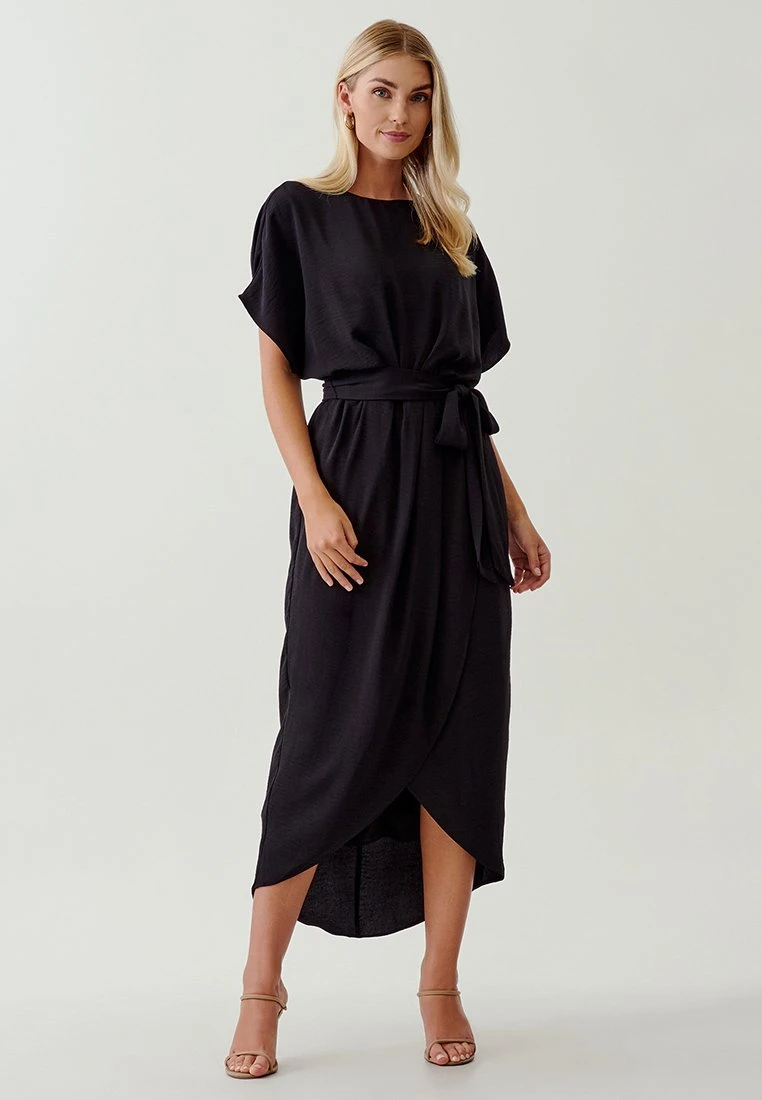 Tussah Elina Midi- Jurk - Black 1 Tussah Elina Midi- Jurk - Black