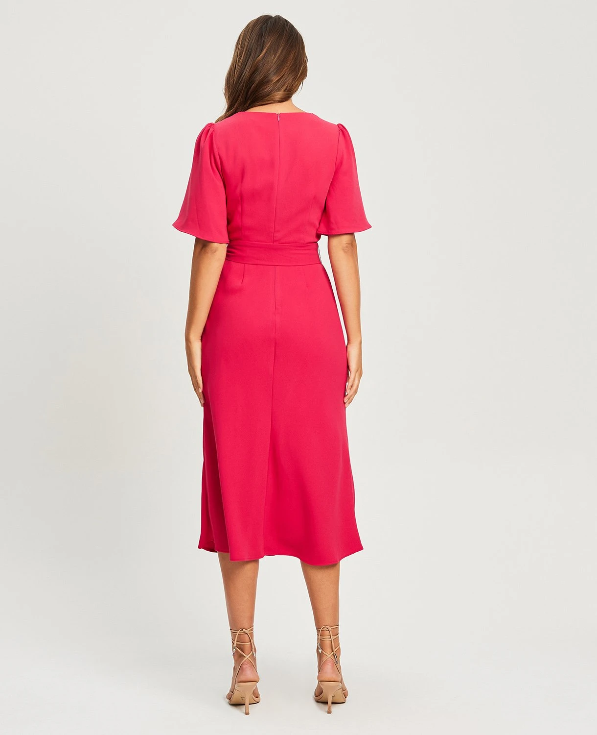 Tussah Carin- Cocktailjurk - Hot Pink 3 Tussah Carin- Cocktailjurk - Hot Pink - Afbeelding 3