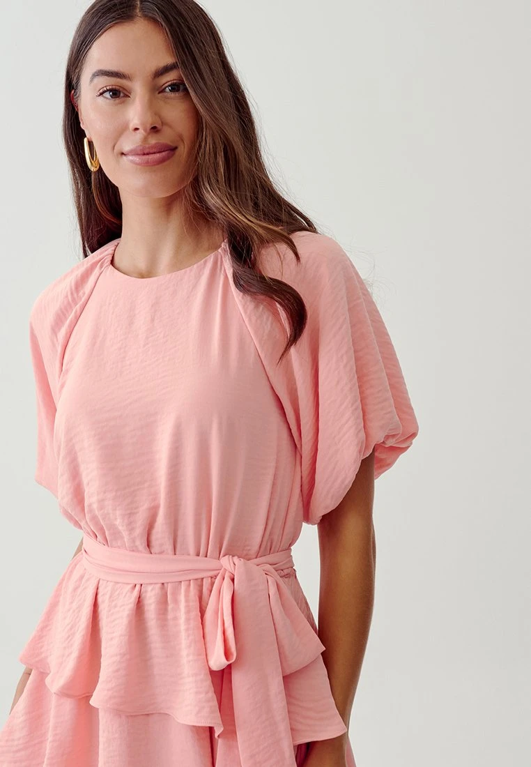 Tussah Mindy- Jurk - Peach 5 Tussah Mindy- Jurk - Peach - Afbeelding 5