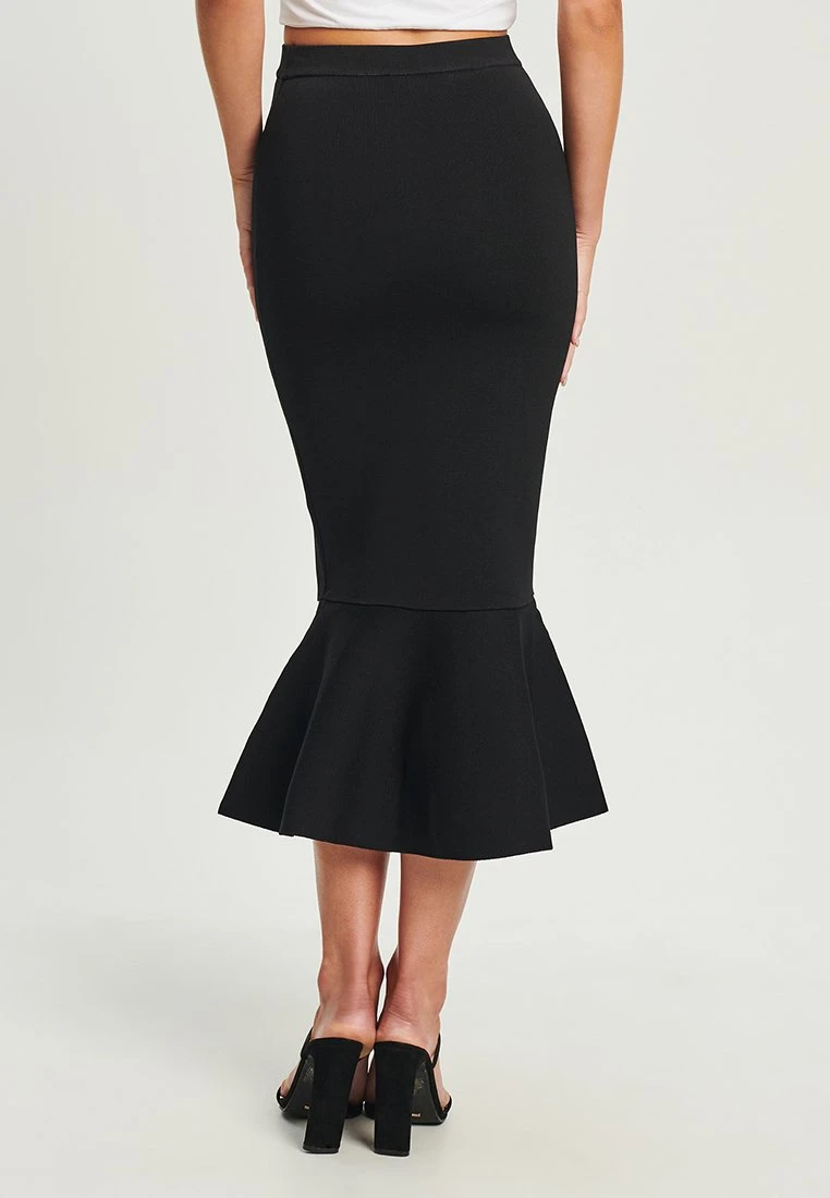 Tussah Lolita- Kokerrok - Black 3 Tussah Lolita- Kokerrok - Black - Afbeelding 3