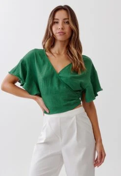 Tussah Bali - Blouse - Green