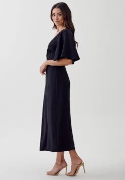 Tussah Abigail Midi - Jurk - Black -Tussah d5f281e92f8e4e2ea265a096c14b5a90