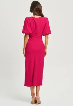 Tussah Sondra Midi - Jurk - Hot Pink -Tussah d6fbc7de6f3d42d59c798e6dedccc308