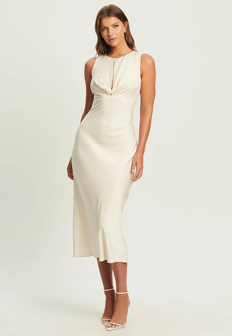 Tussah Summer- Etui-Jurk - Ivory 2 Tussah Summer- Etui-Jurk - Ivory - Afbeelding 2